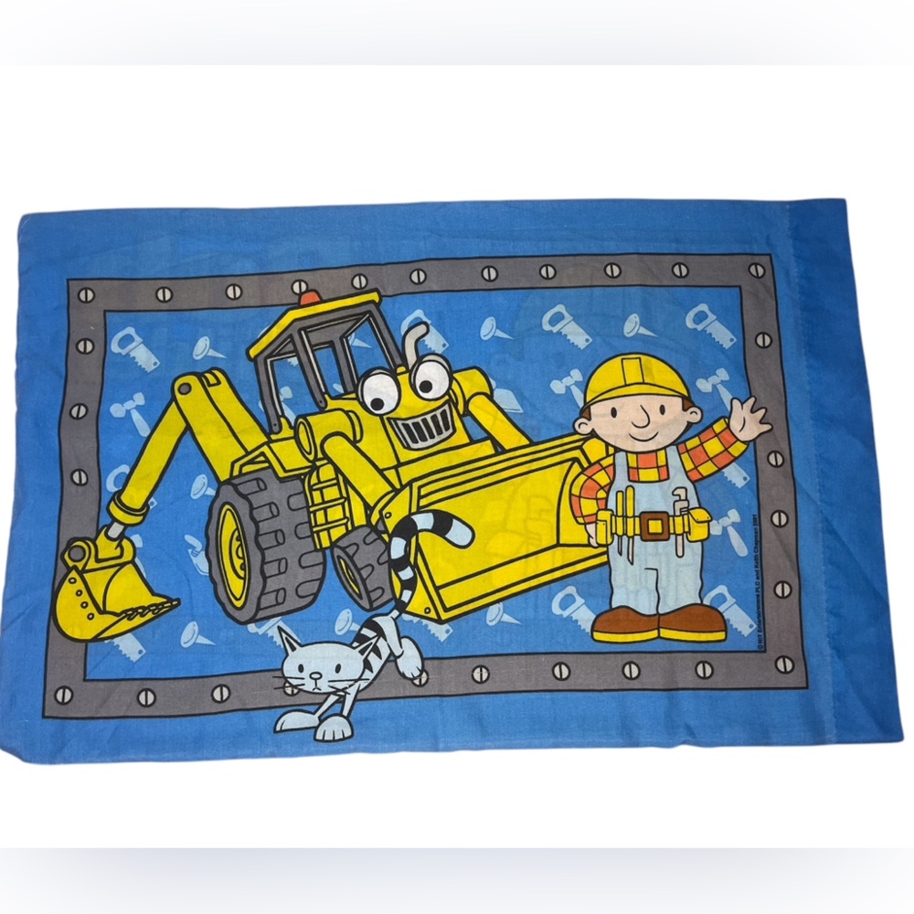 Vintage 2001 Bob The Builder Pillow Case